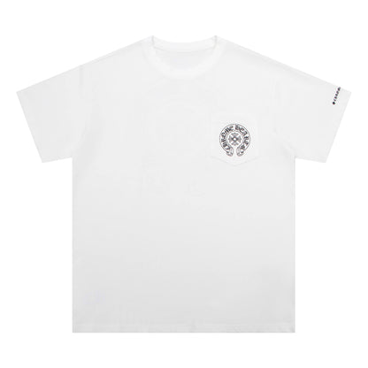 CHROME HEARTS Horse Shoe Logo Pocket T-Shirt K6013