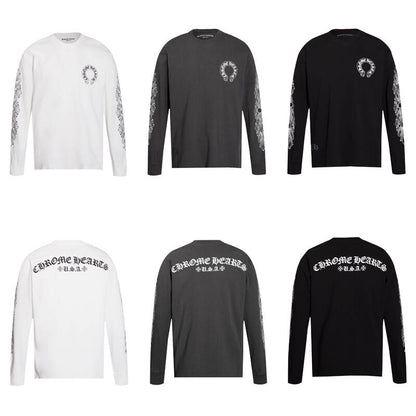 CHROME HEARTS  Men's Long-Sleeve T-shirtSweatshirt K8005