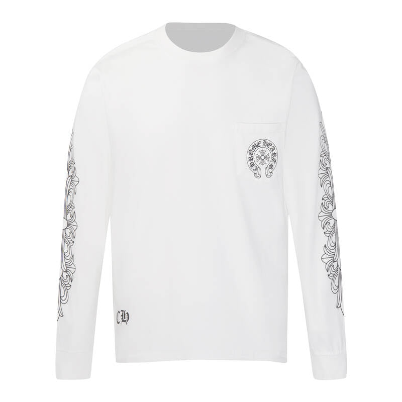 CHROME HEARTS  Men's Long-Sleeve T-shirtSweatshirt K8008