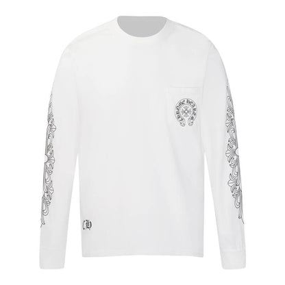 CHROME HEARTS  Men's Long-Sleeve T-shirtSweatshirt K8008