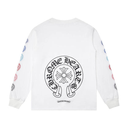 CHROME HEARTS  Men's Long-Sleeve T-shirtSweatshirt K8009