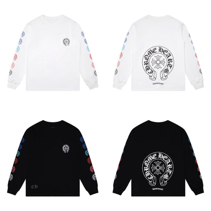 CHROME HEARTS  Men's Long-Sleeve T-shirtSweatshirt K8009