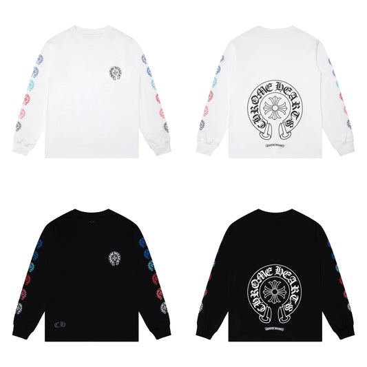 CHROME HEARTS  Men's Long-Sleeve T-shirtSweatshirt K8009