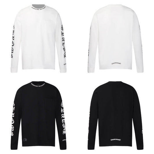 CHROME HEARTS  Men's Long-Sleeve T-shirtSweatshirt K9011