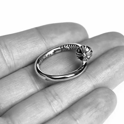 Chrome Hearts NAIL RING – CROSSBALL -56