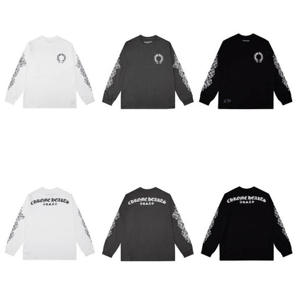 CHROME HEARTS  Men's Long-Sleeve T-shirtSweatshirt K8005